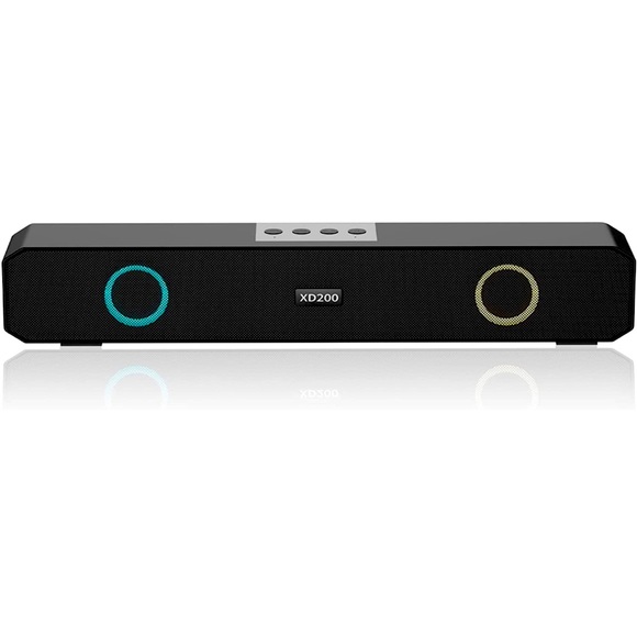 Portable Wireless Sound Bar, Home Mini Bluetooth Speaker with Multi-Color Lights - Picture 1 of 7